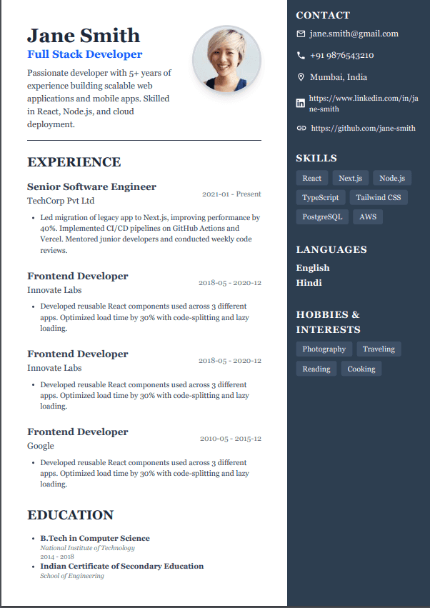 Executive Resume Template
